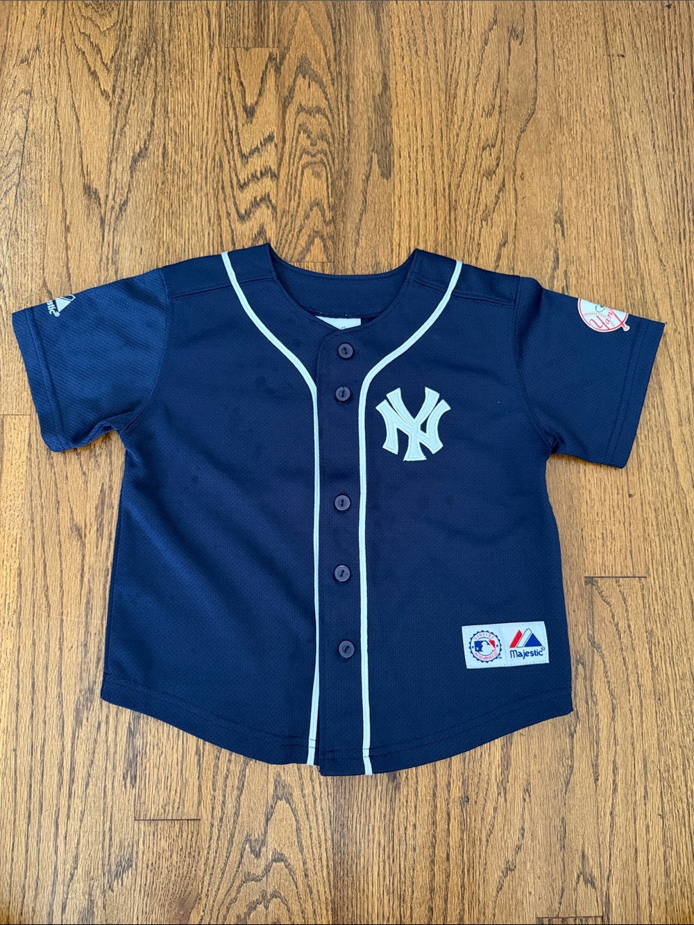 VINTAGE MAJESTIC KIDS NY YANKEES JETER BUTTON UP JERSEY